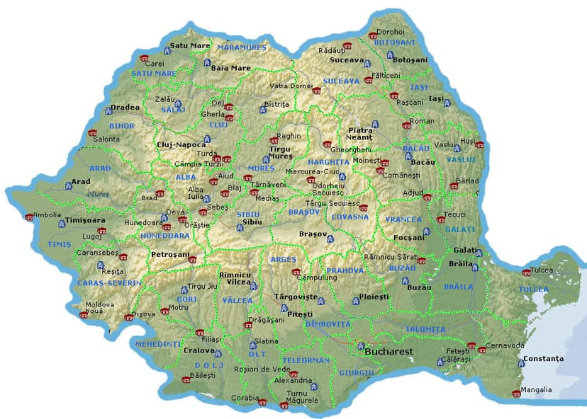 TEST LA GEOGRAFIE. Clasa a IX-a.  Cap. III – Relieful terestru